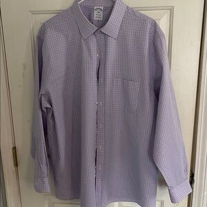 Brooks Brothers Blue and Red Checkered Dress Shirt